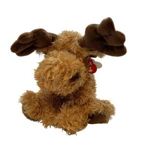 Ty Beanie Kids‎ Mumbles Moose Plush Stuffed Animal Brown Fuzzy Toy Gift